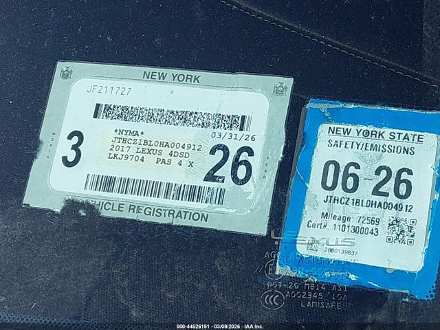 Продаж на аукціоні авто 2017 Lexus Gs 350 F Sport, vin: JTHCZ1BL0HA004912, номер лоту: 44526191