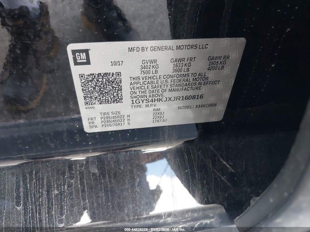 2018 CADILLAC ESCALADE 1GYS4HKJXJR160816 Photo 8