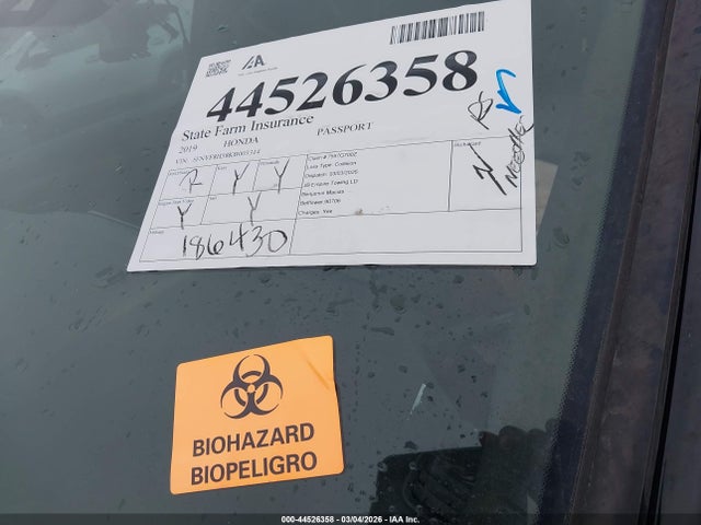 Honda Passport Ex-l 2019 5FNYF8H58KB003314 Image 17
