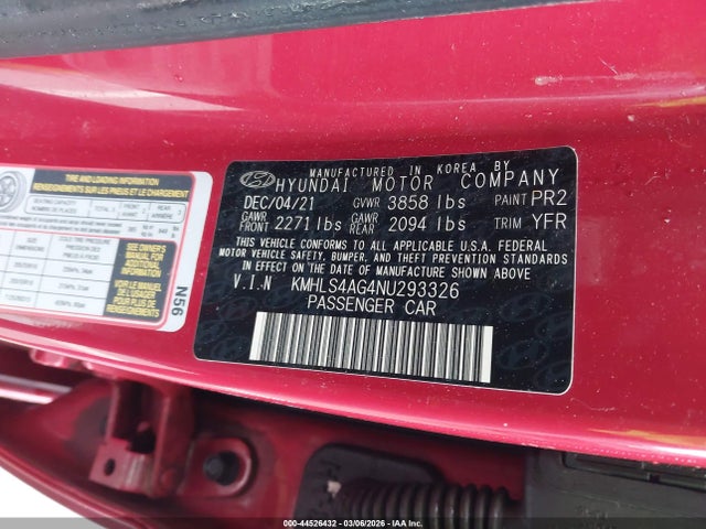 2022 HYUNDAI ELANTRA KMHLS4AG4NU293326 Photo 8