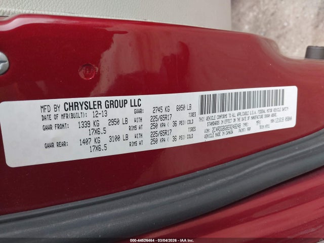 2C4RDGBG8ER248248 Dodge Grand Caravan Se 30th Anniversary