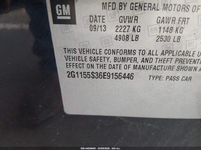 2014 CHEVROLET IMPALA 2G1155S36E9156446 Photo 8