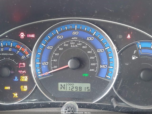 44526574 :رقم المزاد ، JF2SH66649H751070 vin ، 2009 Subaru Forester 2.5xt Limited مزاد بيع