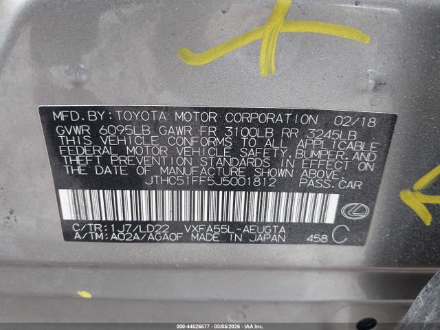 2018 LEXUS LS 500 JTHC51FF5J5001812 Photo 8