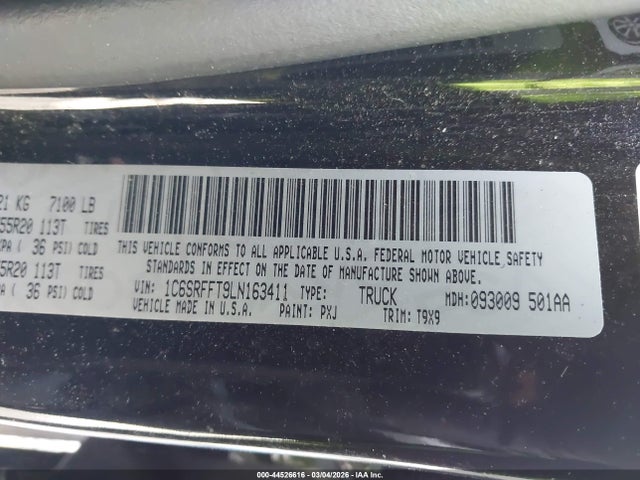 2020 RAM 1500 1C6SRFFT9LN163411 Photo 8