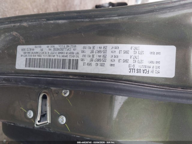 Aukcja sprzedaży 2019 Jeep Cherokee Latitude Plus Fwd, vin: 1C4PJLLB5KD482583, numer aukcji: 44526745