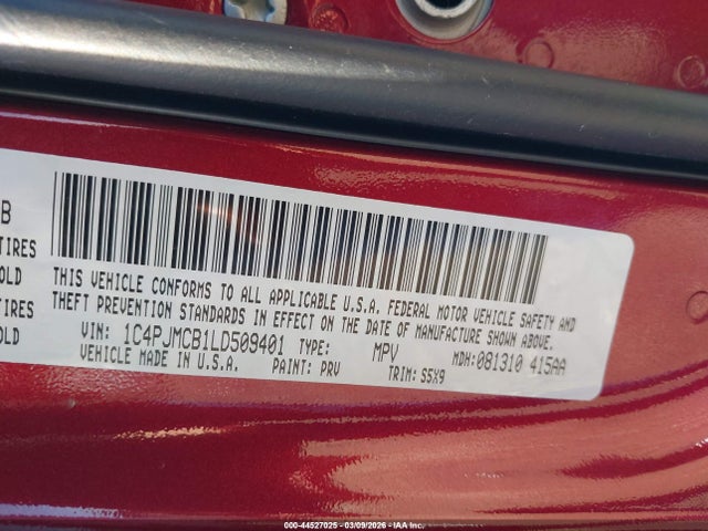 2020 JEEP CHEROKEE 1C4PJMCB1LD509401 Photo 8