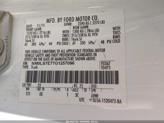 Ford Transit Connect Xl 2016 NM0LS7E77G1257096 Image 9