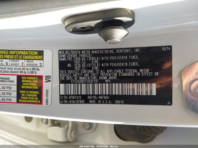 Toyota VENZA LE 2015 4T3ZA3BB7FU092197 Image 9