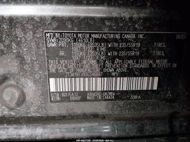 Toyota Rav4 Xle Premium 2025 2T3A1RFVXSC546667 Image 9