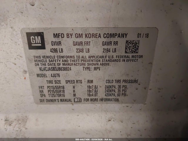 2018 BUICK ENCORE KL4CJASB3JB638824 Photo 8