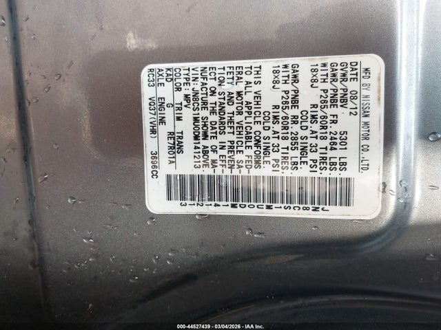 2013 INFINITI FX37 JN8CS1MU0DM141213 Photo 8