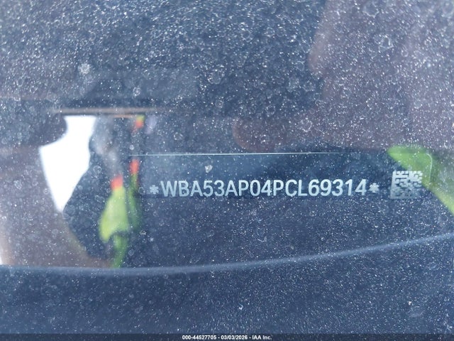 44527705 :رقم المزاد ، WBA53AP04PCL69314 vin ، 2023 Bmw 430i مزاد بيع