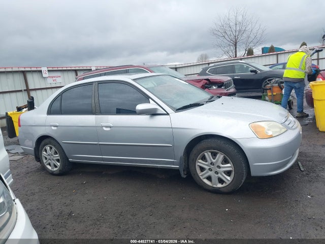 44527741 :رقم المزاد ، 2HGES26743H618021 vin ، 2003 Honda Civic Ex مزاد بيع