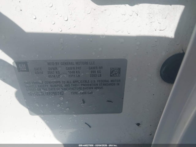 Продаж на аукціоні авто 2014 Chevrolet Malibu 1lt, vin: 1G11C5SL1EF255740, номер лоту: 44527858