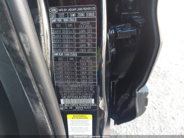 2018 LAND ROVER RANGE ROVER EVOQUE SALVP2RX4JH289182 Photo 8