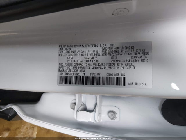 Aukcja sprzedaży 2024 Mazda Cx-50 2.5 S Preferred, vin: 7MMVABBM1RN237174, numer aukcji: 44527979