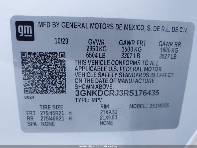 2024 CHEVROLET BLAZER EV 3GNKDCRJ3RS176435 Photo 8