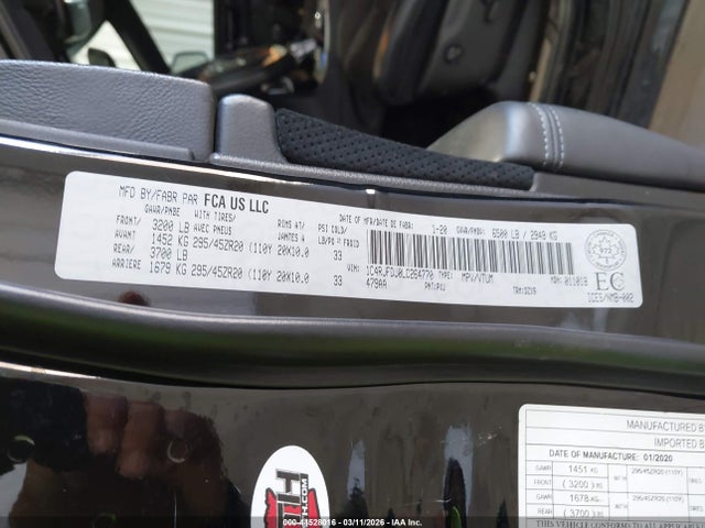 2020 JEEP GRAND CHEROKEE 1C4RJFDJ0LC264770 Photo 8