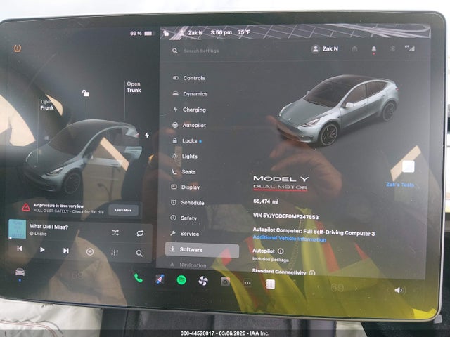 2021 TESLA MODEL Y 5YJYGDEF0MF247853 Photo 6