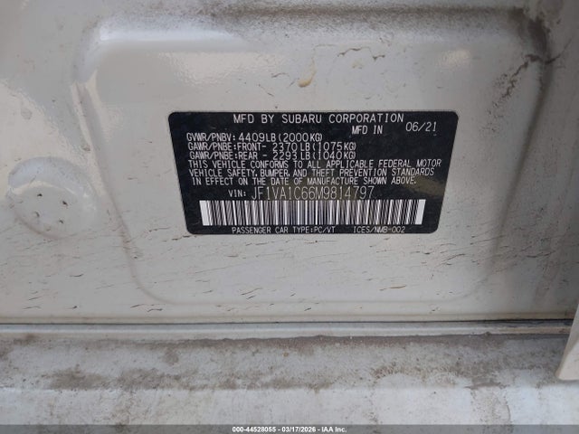 2021 SUBARU WRX JF1VA1C66M9814797 Photo 8