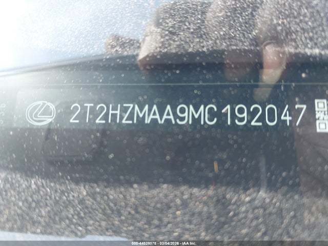 44528078 :رقم المزاد ، 2T2HZMAA9MC192047 vin ، 2021 Lexus Rx 350 مزاد بيع