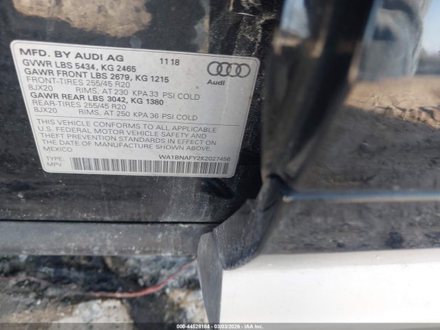 2019 AUDI Q5 WA1BNAFY2K2027456 Photo 8