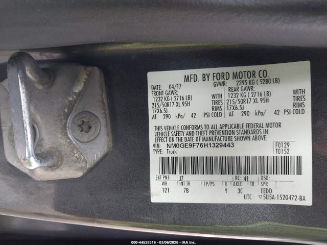 2017 FORD TRANSIT CONNECT NM0GE9F76H1329443 Photo 8