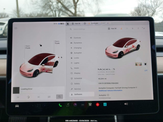 Aukcja sprzedaży 2020 Tesla Model 3 Long Range Dual Motor All-wheel Drive, vin: 5YJ3E1EB6LF664260, numer aukcji: 44528450