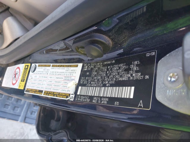 2008 TOYOTA 4RUNNER JTEBU14R08K022538 Photo 8