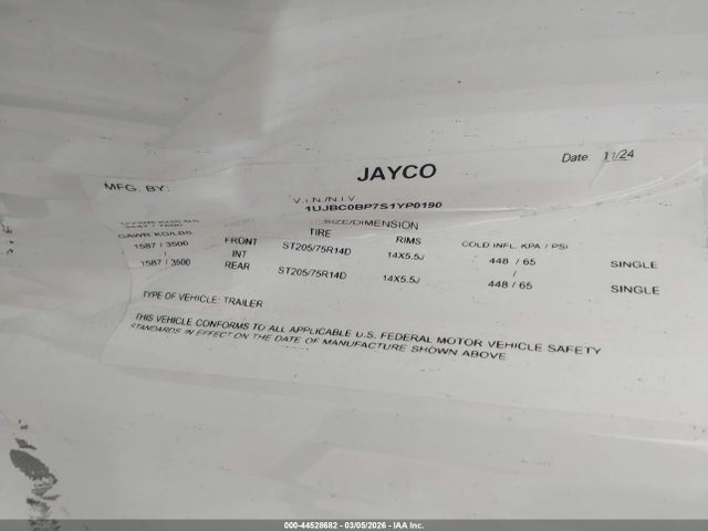 Jayco Jayfl184bh 2025 1UJBC0BP7S1YP0190 Image 9