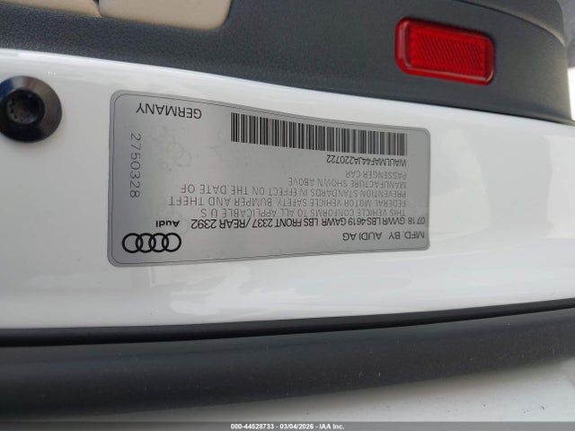 Aukcja sprzedaży 2018 Audi A4 2.0t Ultra Premium, vin: WAULMAF44JA220722, numer aukcji: 44528733