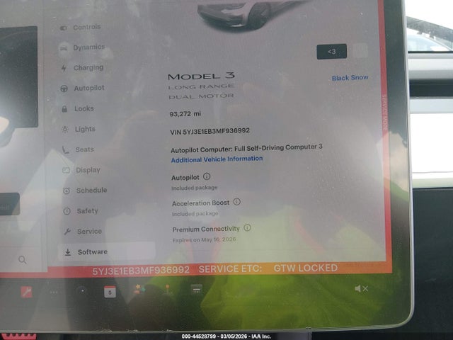 2021 TESLA MODEL 3 5YJ3E1EB3MF936992 Photo 6