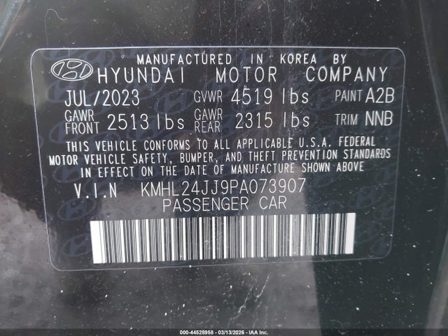 2023 HYUNDAI SONATA HYBRID KMHL24JJ9PA073907 Photo 8
