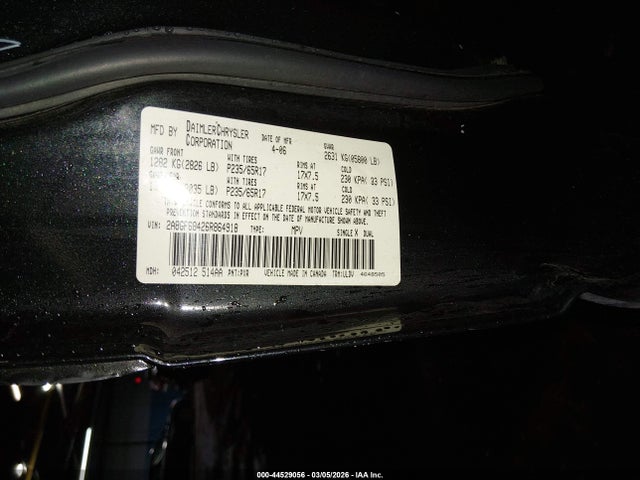 2006 CHRYSLER PACIFICA 2A8GF68426R864918 Photo 8