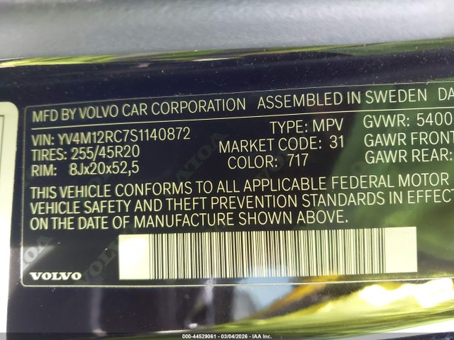 2025 VOLVO XC60 YV4M12RC7S1140872 Photo 8
