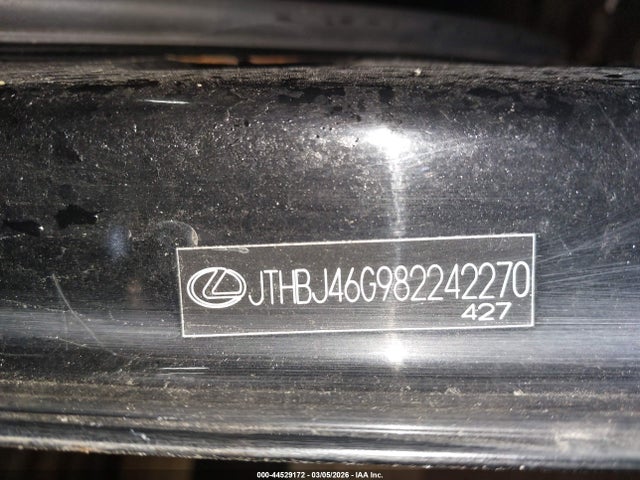Продаж на аукціоні авто 2008 Lexus Es 350, vin: JTHBJ46G982242270, номер лоту: 44529172