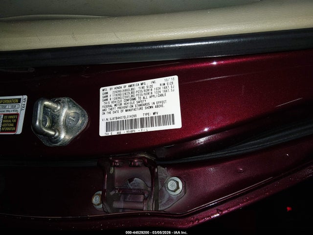 44529200 :رقم المزاد ، 5J8TB4H37EL014269 vin ، 2014 Acura Rdx مزاد بيع