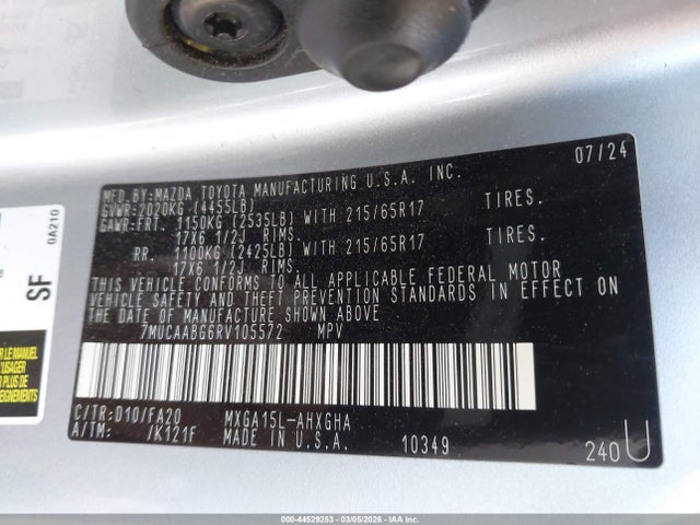 Toyota Corolla Cross Le 2024 7MUCAABG6RV105572 Image 9