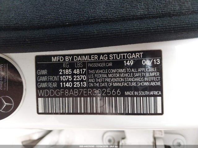 Aukcja sprzedaży 2014 Mercedes-benz C 300 Sport 4matic, vin: WDDGF8AB7ER302566, numer aukcji: 44529260
