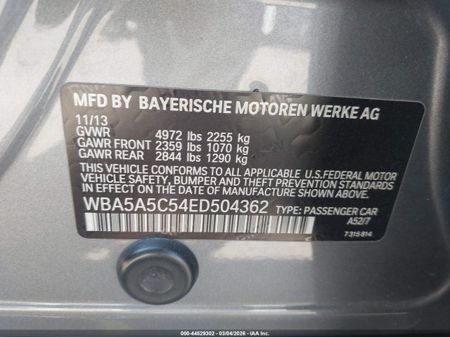 BMW 528I 2014 WBA5A5C54ED504362 Image 9