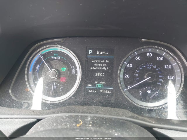 KMHL24JJ1NA037075 Hyundai Sonata Hybrid Blue