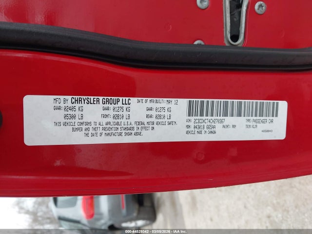 Продажа на аукционе авто 2012 Dodge Charger R/t, vin: 2C3CDXCT4CH270367, номер лота: 44529342
