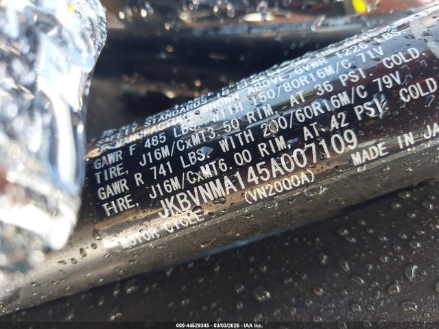 2005 KAWASAKI VN2000 JKBVNMA145A007109 Photo 9