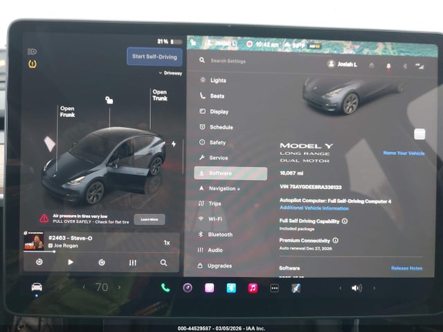 2024 Tesla Model Y Long Range Dual Motor All-wheel Drive მანქანა იყიდება აუქციონზე, vin: 7SAYGDEE8RA336133, აუქციონის ნომერი: 44529587