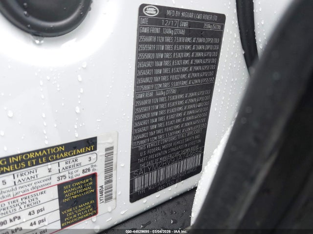 2018 LAND ROVER RANGE ROVER VELAR SALYM2RV9JA744654 Photo 8