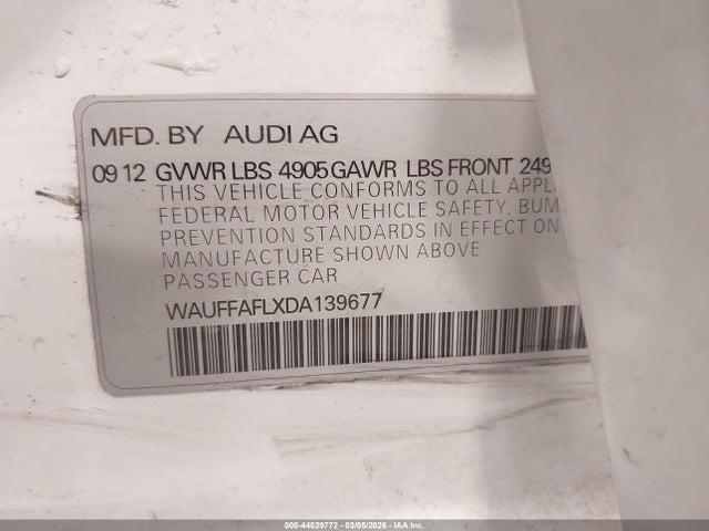 2013 AUDI A4 WAUFFAFLXDA139677 Photo 8