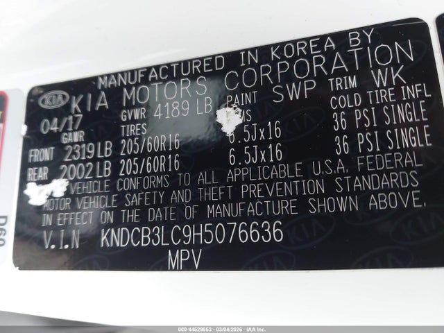 2017 KIA NIRO KNDCB3LC9H5076636 Photo 8