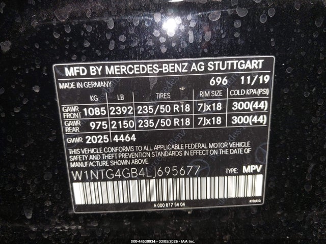 2020 MERCEDES-BENZ GLA 250 W1NTG4GB4LJ695677 Photo 8