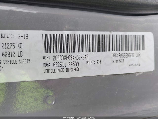 Dodge Charger Gt Rwd 2019 2C3CDXHG8KH597249 Image 9